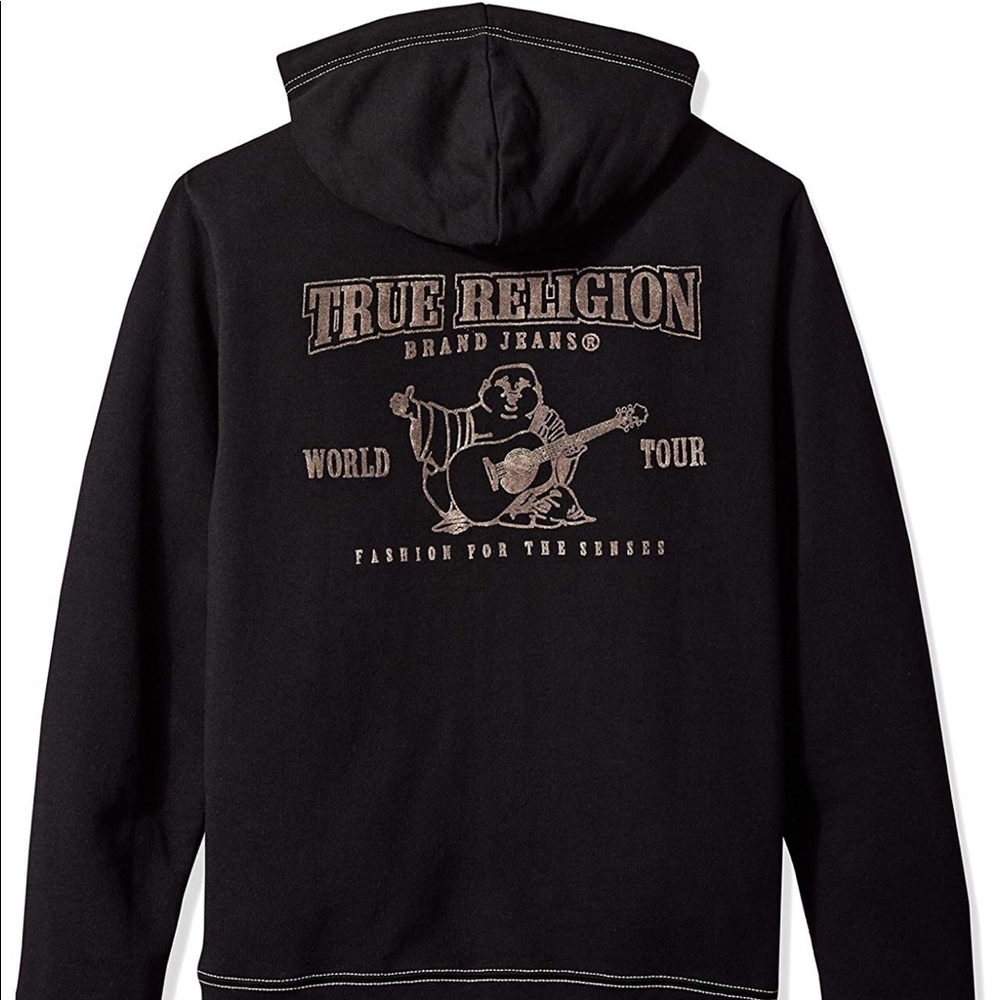 True Religion Buddha Zip Hoodie Black